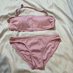 Michael Kors 2 piece bathing suit size S color pink nude